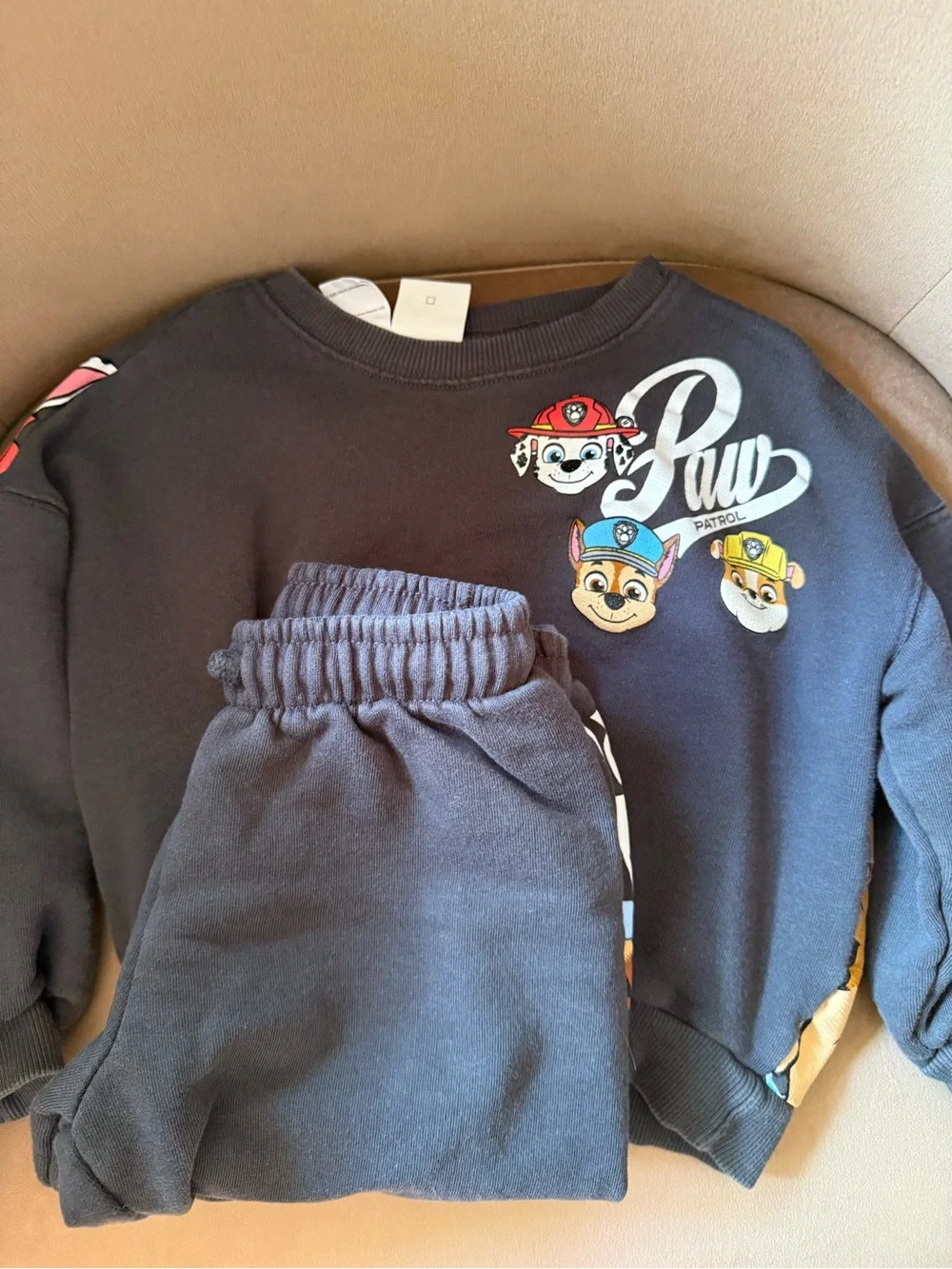 Zara Kids Charcoal PAW Patrol Sweatshirt & Joggers Set